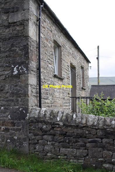 Photo 6"x4" Benchmark on side of 'Stonecroft' Cowgill\/SD7587 c2011