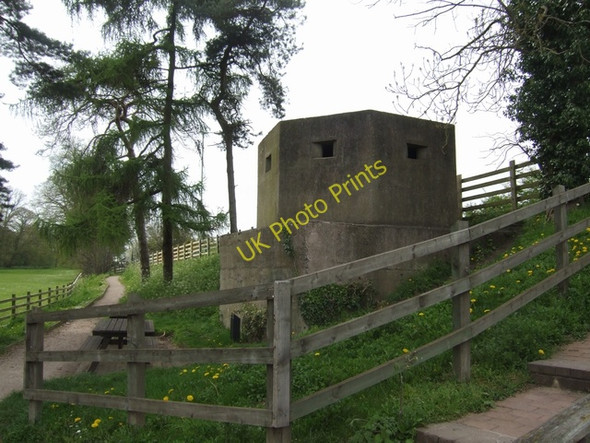 Photo 6"x4" Pill Box on the Shropshire Union Market Drayton c2008