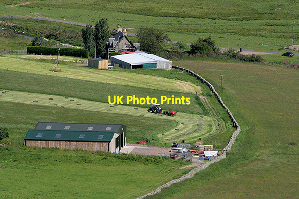 Photo 6"x4" Silage making in the Bowmont Water Valley Mowhaugh c2011