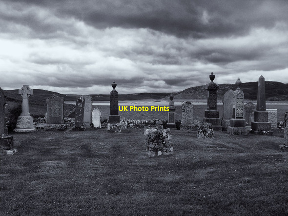 Photo 6"x4" Graveyard at Skerray Achtoty c2011