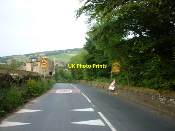 Photo 6"x4" Entering Holmbridge on the A6024 Holmbridge c2011
