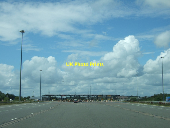Photo 6"x4" The toll plaza for the M4 crossing Llanfihangel near Rogiet c2011