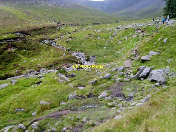 Photo 6"x4" The incised Glen River on the slopes of Slieve Donard Newcastle\/J3732 c2011