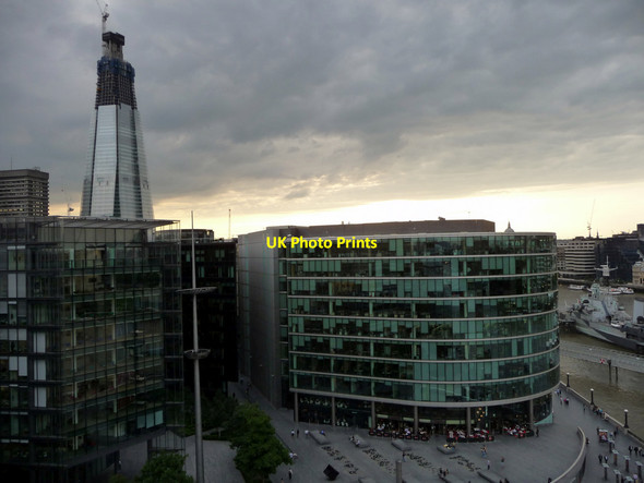 Photo 6"x4" South Bank from City Hall with the Shard London c2011