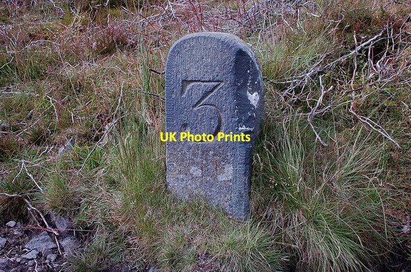 Photo 6"x4" Milestone on the Duchess's Drive, Bowhill Estate Yarrowford c2011