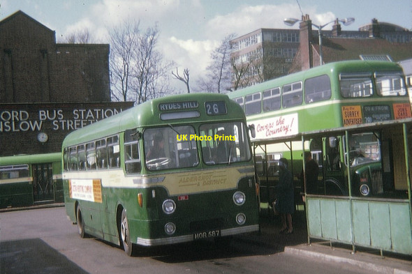 Photo 6"x4" Aldershot & District buses in Guildford Guildford c1972