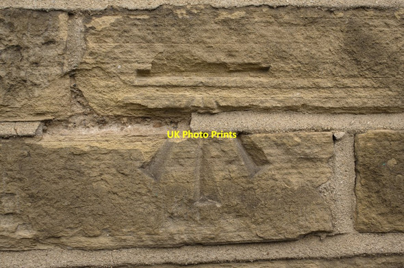 Photo 6"x4" Cut Bench Mark, #71 Manor Lane Shipley\/SE1437 c2011