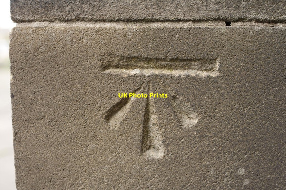 Photo 6"x4" Cut Bench Mark, Bradford Road Methodist Church Shipley\/SE1437 c2011