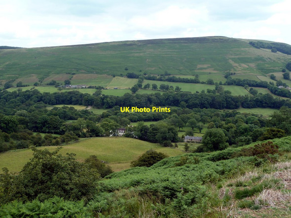 Photo 6"x4" View over the valley of the River Noe Hope\/SK1683 c2011