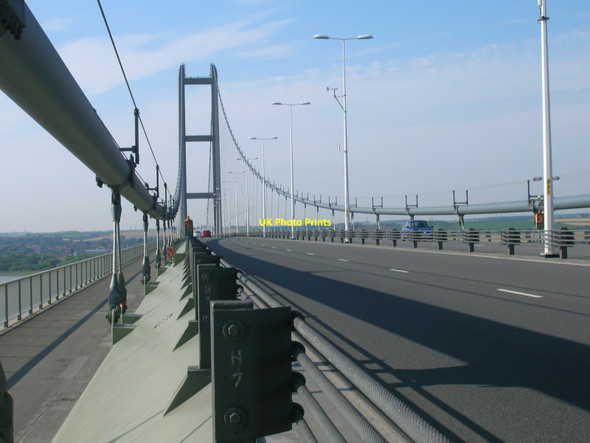 Photo 6"x4" A15 heading south on the Humber Bridge Barton-Upon-Humber c2011