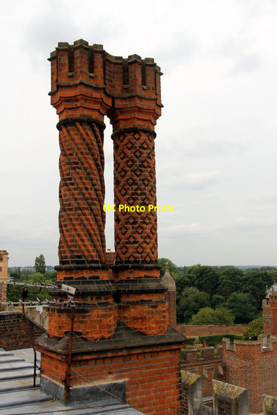 Photo 6"x4" Chimneys, Hampton Court Palace, Surrey Surbiton c2011