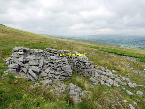 Photo 6"x4" Stone shelter, Crossthwaite Common Thringarth c2011