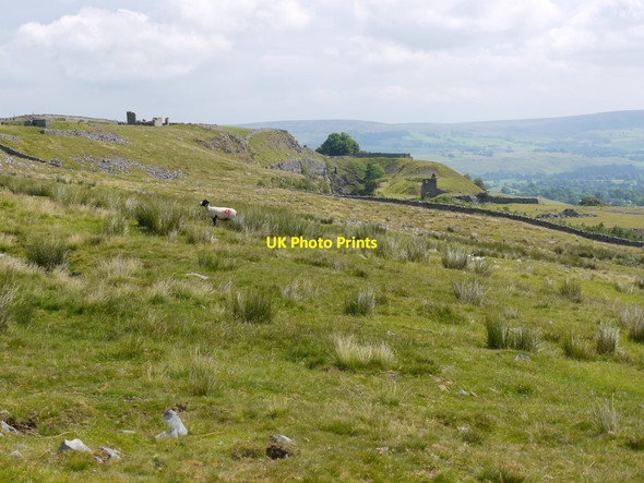 Photo 6"x4" Greengates Quarry from the west Thringarth c2011