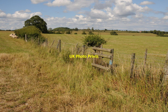 Photo 6"x4" Farmland near Shell Phepson c2011
