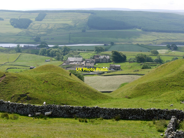 Photo 6"x4" Thringarth above Grassholme Reservoir Thringarth c2011