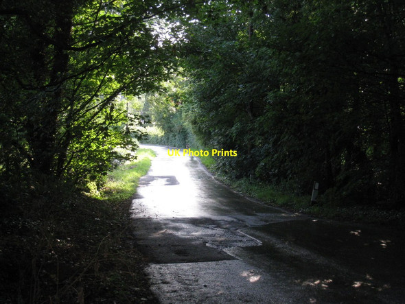 Photo 6"x4" The road down Saxby Hill Saxby All Saints c2011