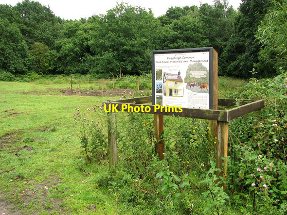 Photo 6"x4" Information board on Fleggburgh Common Filby c2011