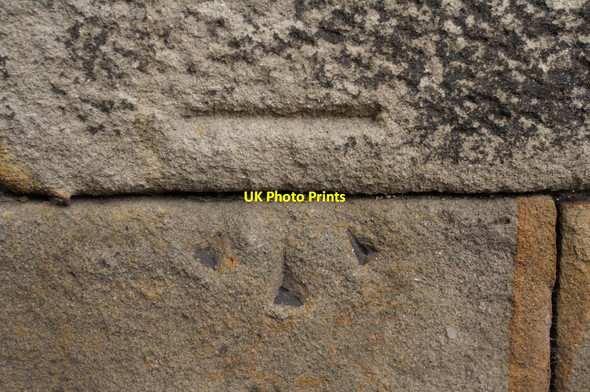 Photo 6"x4" Cut Bench Mark, #1 Wesley Street Otley\/SE2045 c2011
