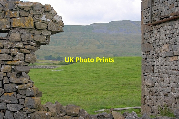 Photo 6"x4" View of Whernside from Haws House Chapel-le-Dale c2011