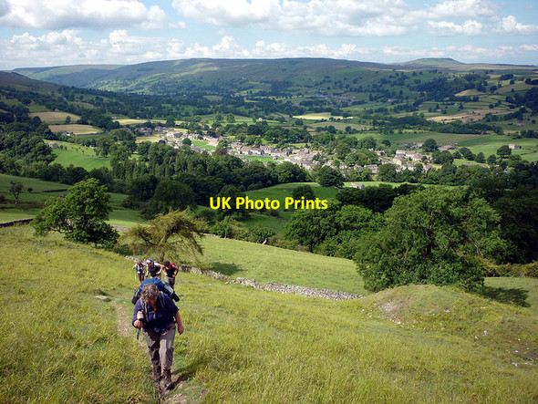 Photo 6"x4" Climbing above West Burton West Burton\/SE0186 c2011