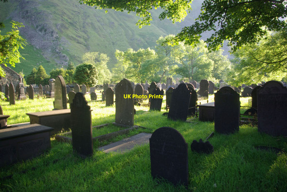 Photo 6"x4" Nant Peris churchyard Nant Peris or Old Llanberis c2011