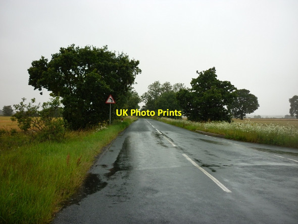Photo 6"x4" Looking west along Dam Lane Thorpe Willoughby c2011