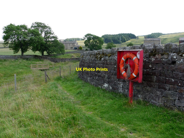 Photo 6"x4" Path on south side of Grassholme Reservoir near Brock Scar Thringarth c2011