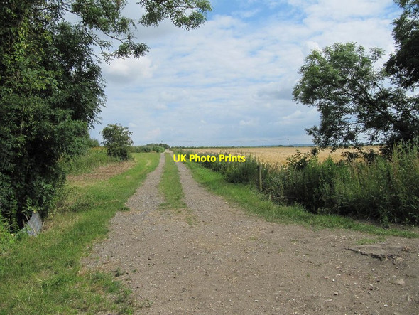 Photo 6"x4" Track to Slade End Barn Wallingford c2011
