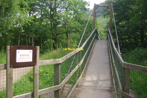 Photo 6"x4" Footbridge over the River Nevis Fort William\/An Gearasdan c2011