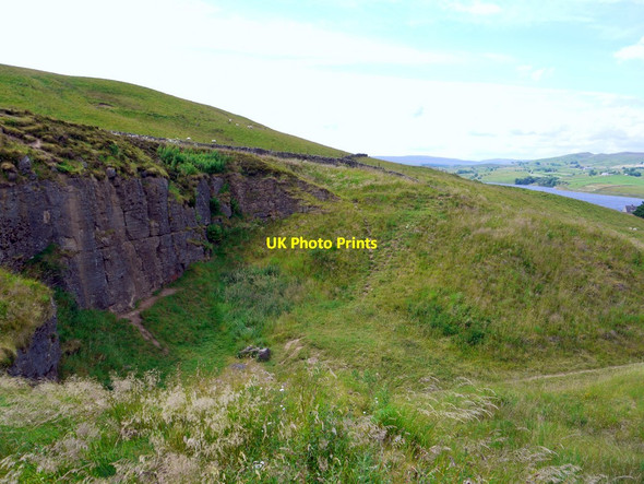 Photo 6"x4" Disused limestone quarry, off road to Hury West Pasture\/NY9422 c2011
