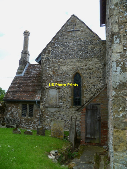 Photo 6"x4" North end of Sullington church Sullington c2011