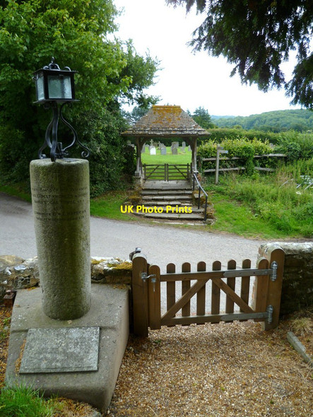 Photo 6"x4" Churchyard gate and lych gate at Sullington church Sullington c2011