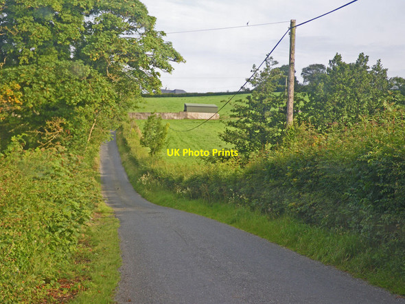 Photo 6"x4" Dipping Irish country road Killyneill c2011