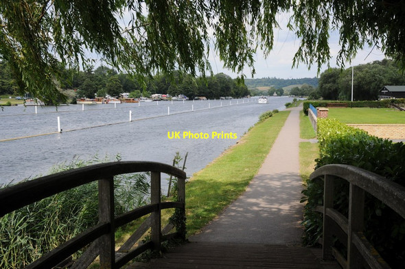 Photo 6"x4" Thames Path on Henley Reach Henley-on-Thames c2011