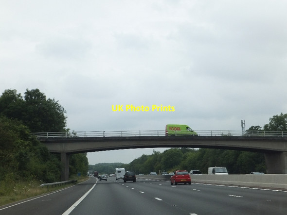 Photo 6"x4" Bridge over M3 north of Up Nately Andwell c2011