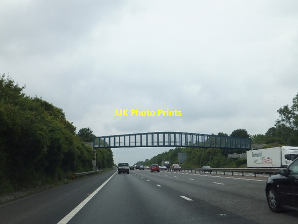 Photo 6"x4" Cliddesden bridge over M3 from Audleys Wood Basingstoke c2011