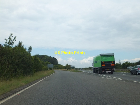 Photo 6"x4" The start of the slip road off A303 for Andover Andover Down c2011