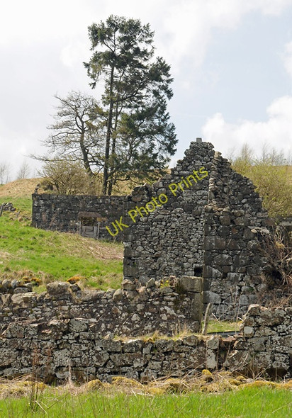 Photo 6"x4" Ruins of Wester Clow Farm Path of Condie c2008