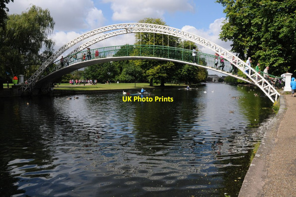 Photo 6"x4" Suspension Bridge over the Great Ouse Bedford\/TL0549 c2011 P1