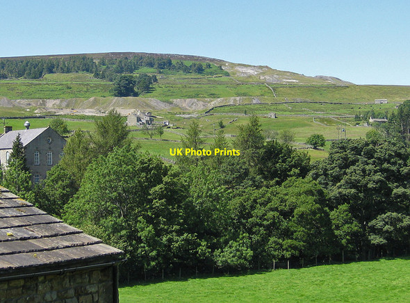 Photo 6"x4" View to the old lead workings on Turf Moor Arkle Town c2011