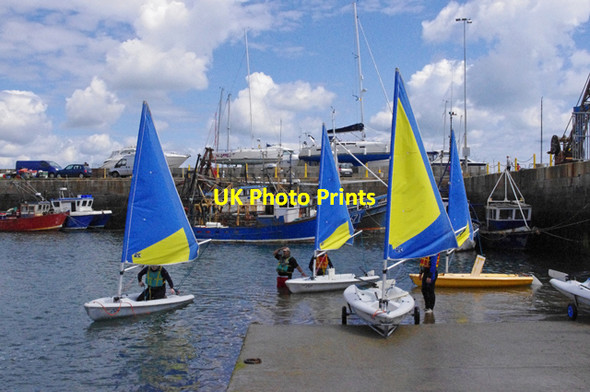 Photo 6"x4" Sailing dinghies in Dun Laoghaire harbour Monkstown\/O2328 c2011