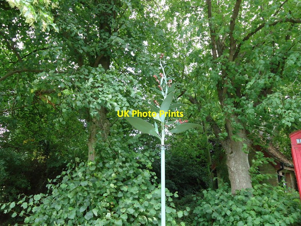 Photo 6"x4" Milden Village Sign Milden c2011