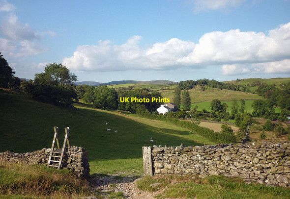 Photo 6"x4" Stile and gateway above Fell Plain Crook\/SD4695 c2011