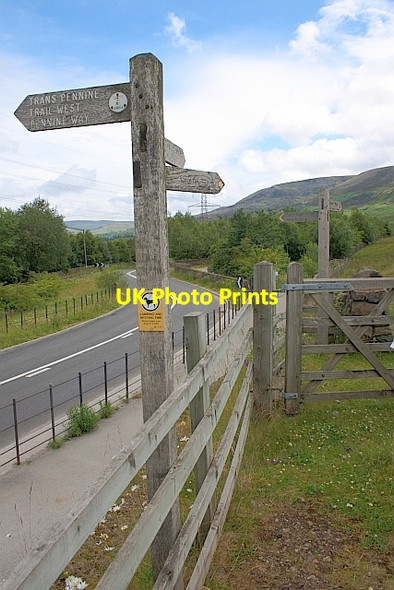 Photo 6"x4" Footpath and Trail Signs Deepclough c2011