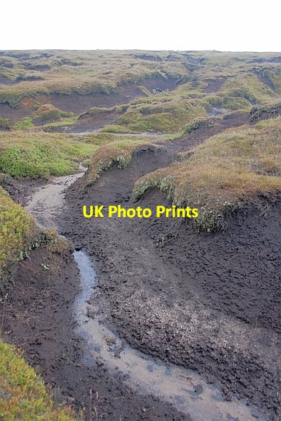 Photo 6"x4" Peat Hags on Crowden Head Upper Booth c2011