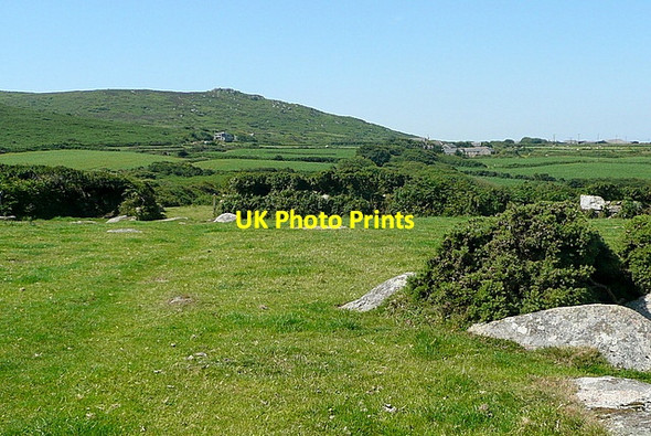 Photo 6"x4" Footpath towards Zennor Tremedda c2011