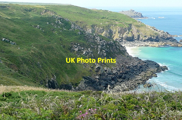 Photo 6"x4" Carnelloe Cliff Poniou c2011