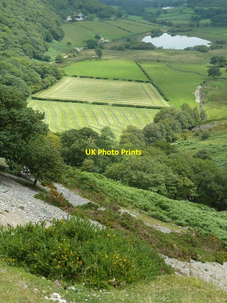 Photo 6"x4" Nant Gwynllyn from the mountain road Nantserth c2011