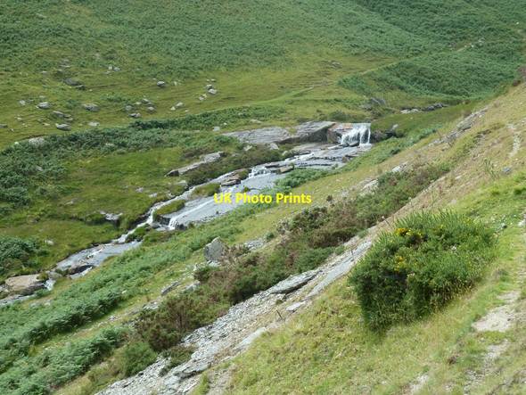 Photo 6"x4" Stream below the mountain road Nantserth c2011