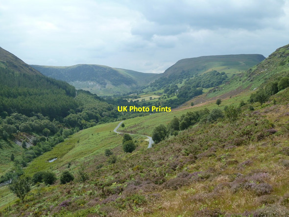 Photo 6"x4" Marteg valley towards the Wye Nantserth c2011